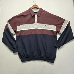 Vintage Classics by Palmland Men's Striped Pullover Sweatshirt Size 2XL